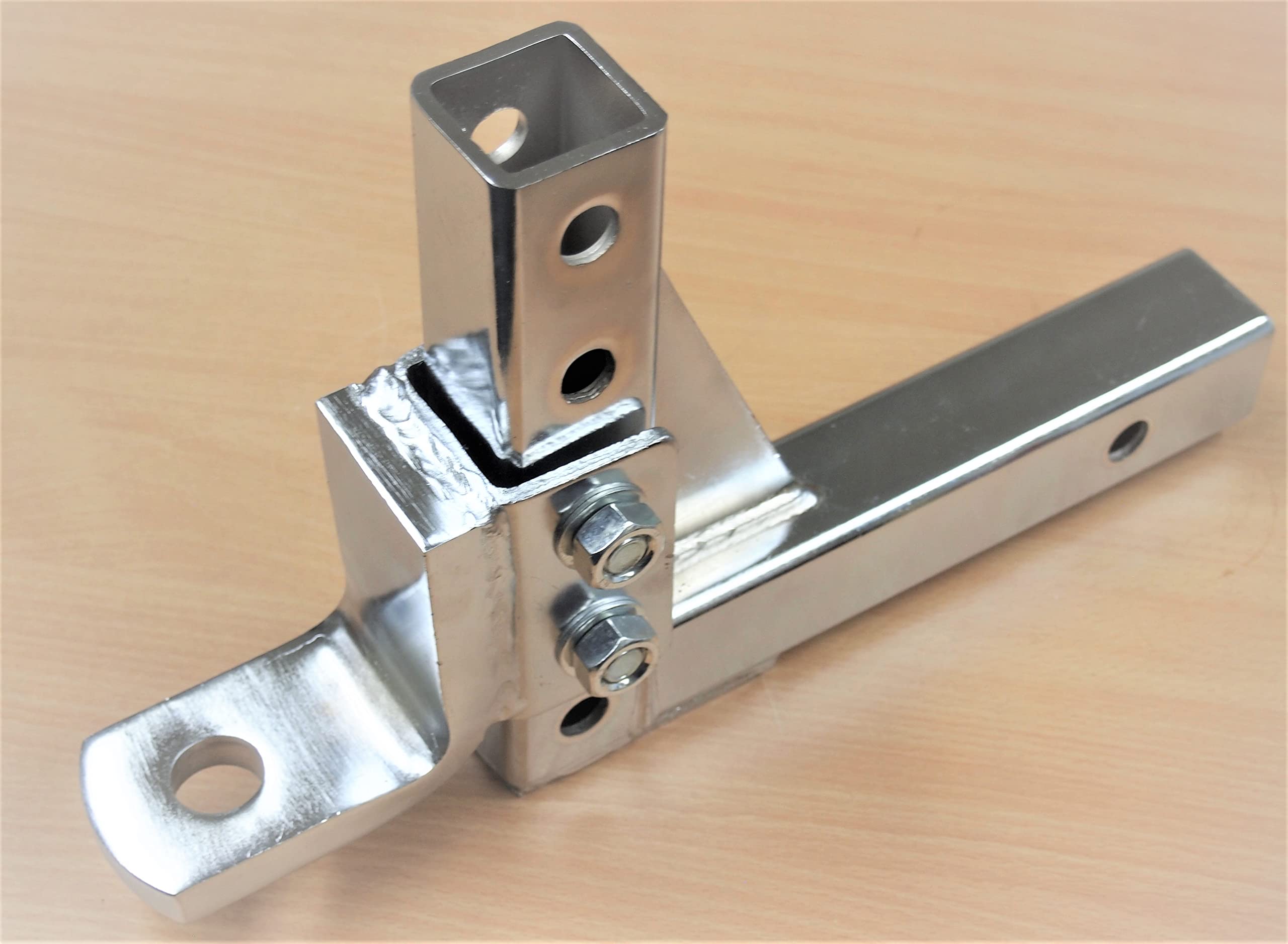 10" Chromed Adjustable Drop Hitch Ball Mount 2" Receiver Trailer Truck SUV