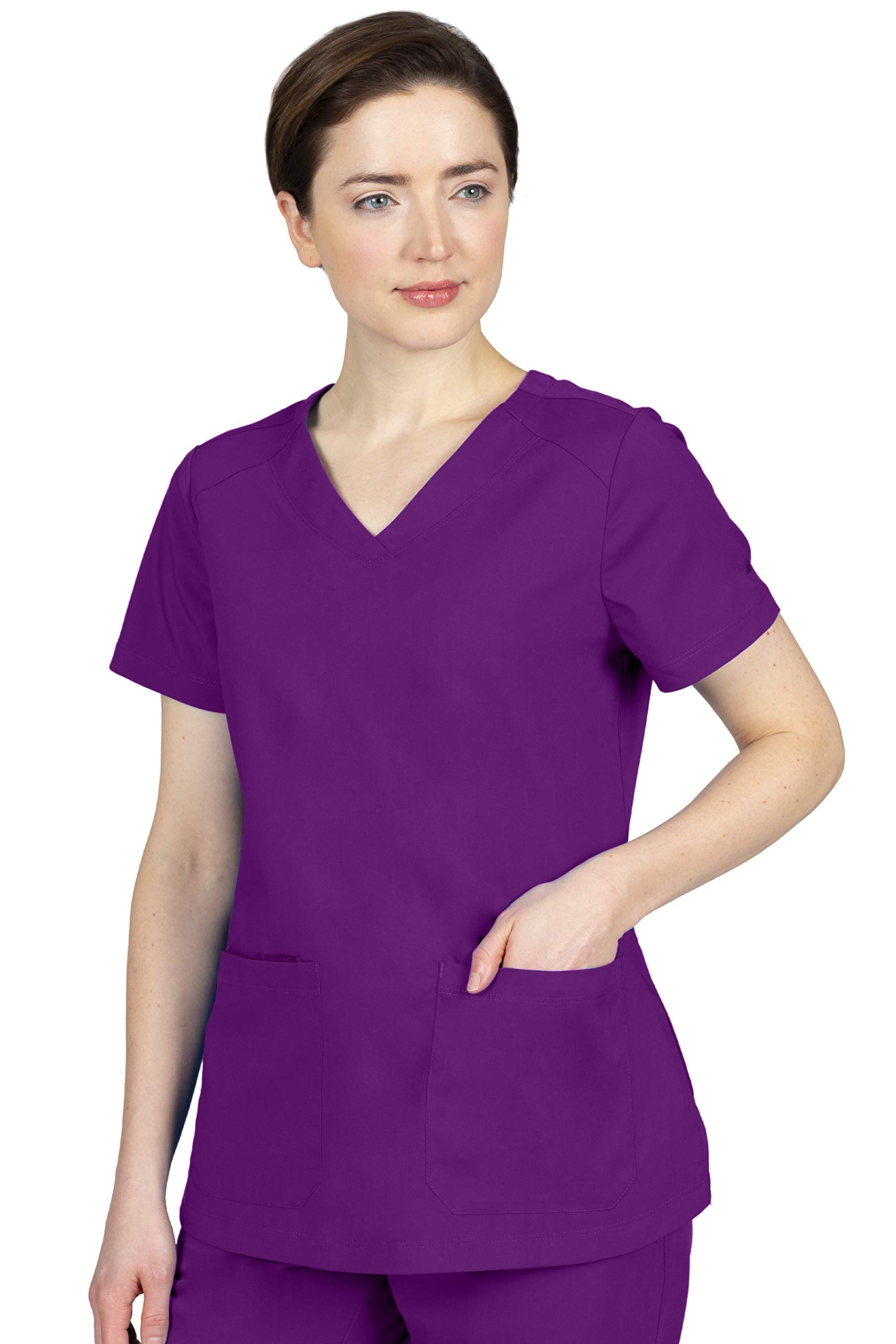 healing handsPurple Label Women’s 2320 Jill Top – Two Pocket V-Neck Scrub Top