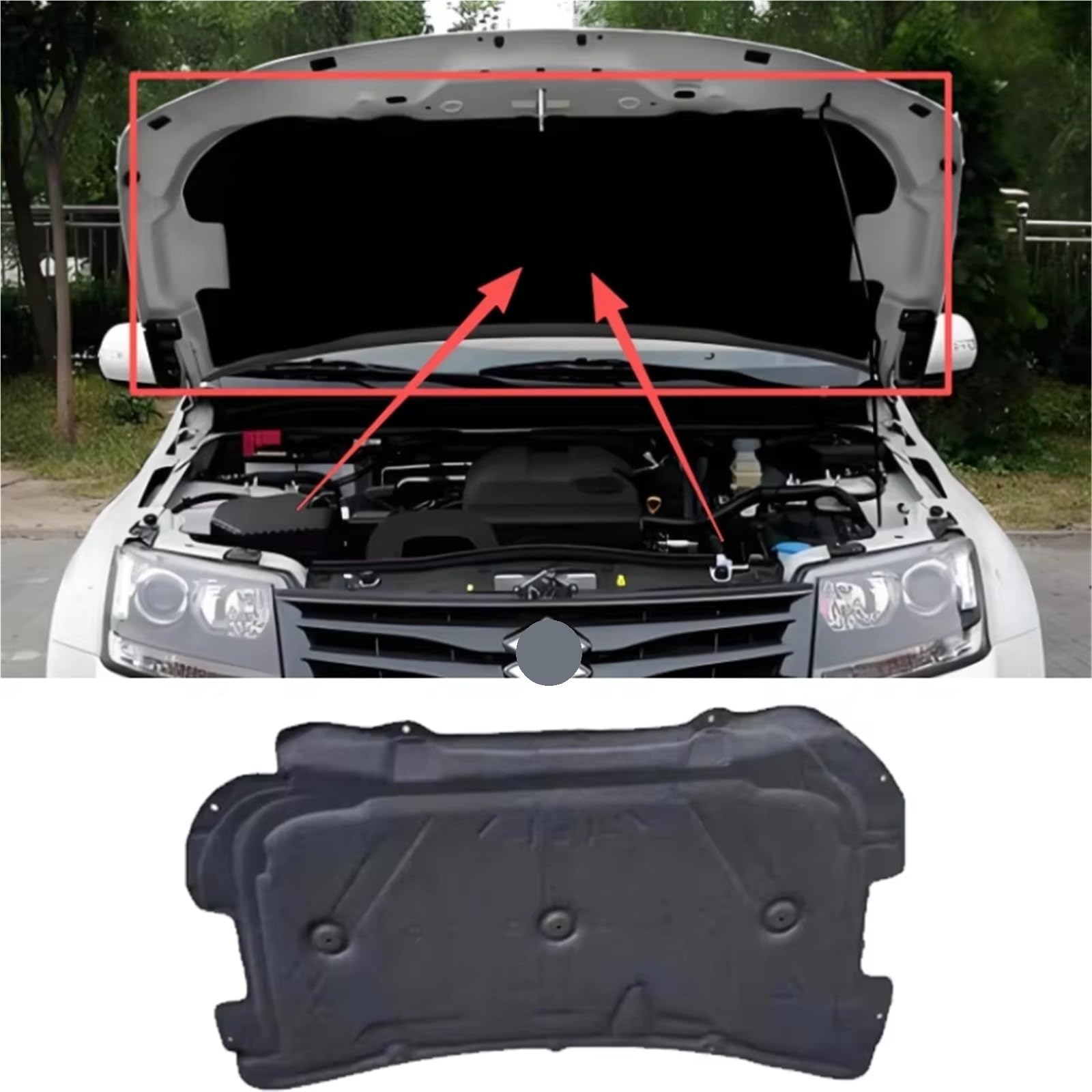 Compatibile Con Suzuki Per Grand Per Vitara Per Escudo Nomade JT MK3 2005-2017 Rivestimento Cofano Auto - Isolamento Termico Motore - Insonorizzante In Cotone
