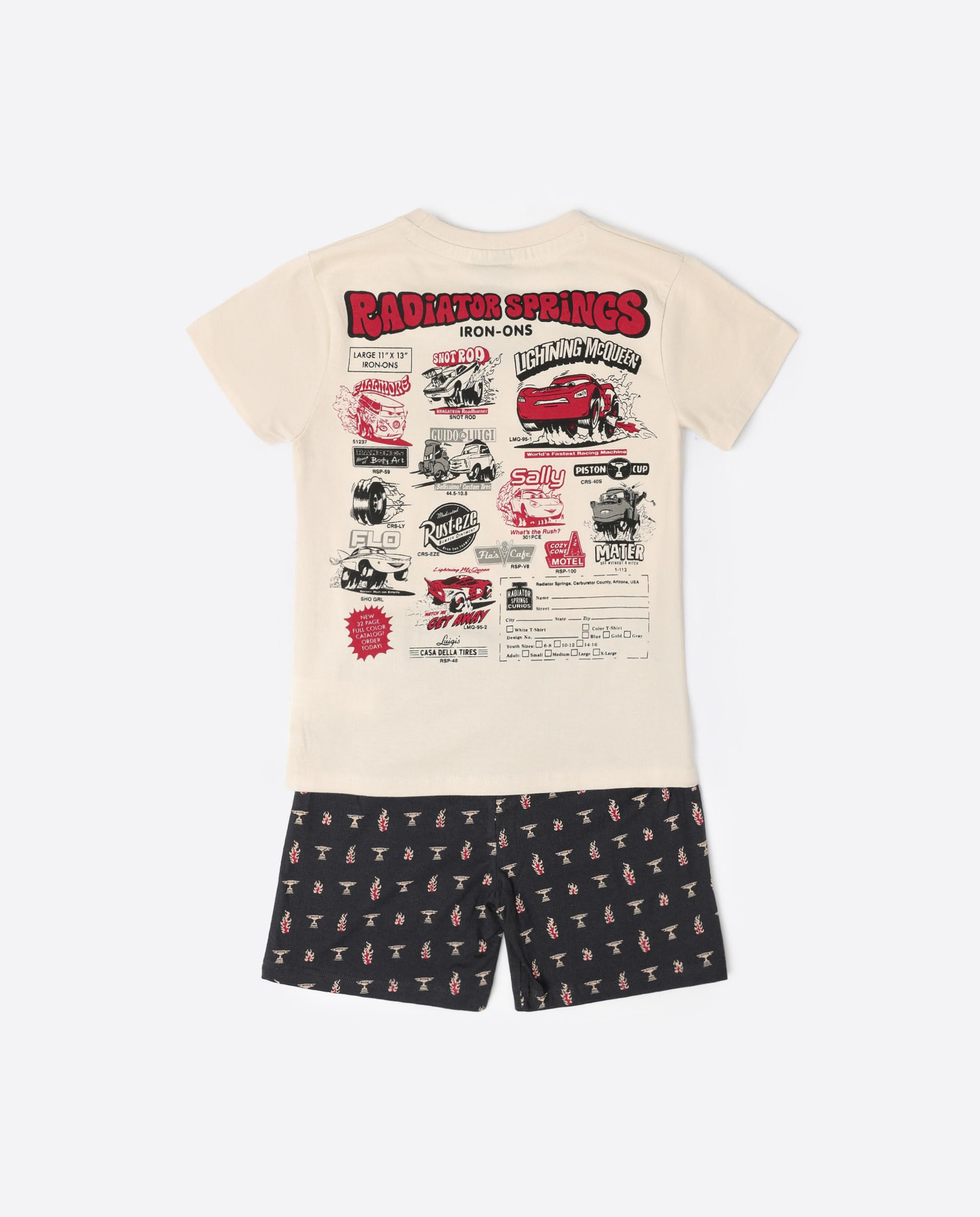 Disney Cars Pigiama a maniche corte Radiator Springs per bambino