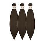 Brown Braiding Hair Pre Stretched 16Inch 4 Synthetic Kids Braid in Hair Extension for Braiding