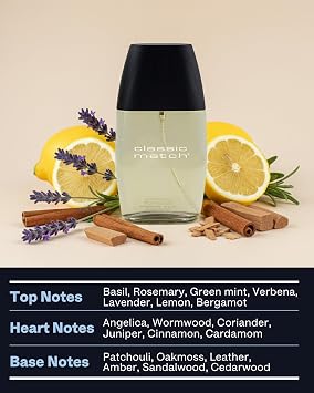 PB ParfumsBelcam CM Noir Eau De Toilette Spray for Men Fresh Fougere Cologne, Bergamot, Basil, Patchouli, Long-Lasting Scent, Masculine Fragrance 2.5 Fl Oz