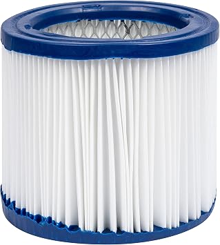 Shop-Vac 9034133 HEPA Small Cartridge Filter, Advanced Filtration, Compatible with Wet/Dry Vacuums, 1-Pack