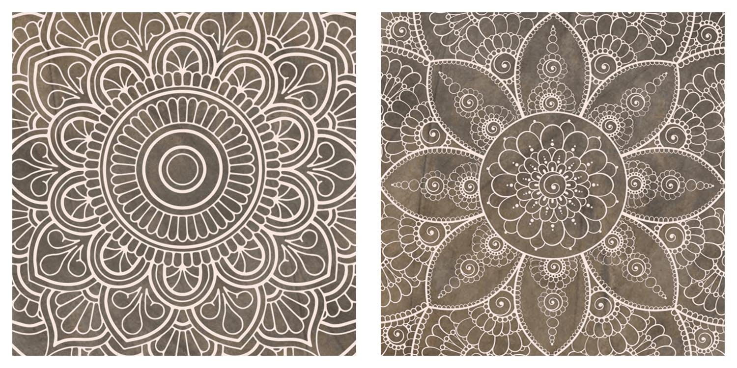 decomonkey Akustikbild Premium Mandala 135x90 cm 3 Teilig Kunst Abstrakt