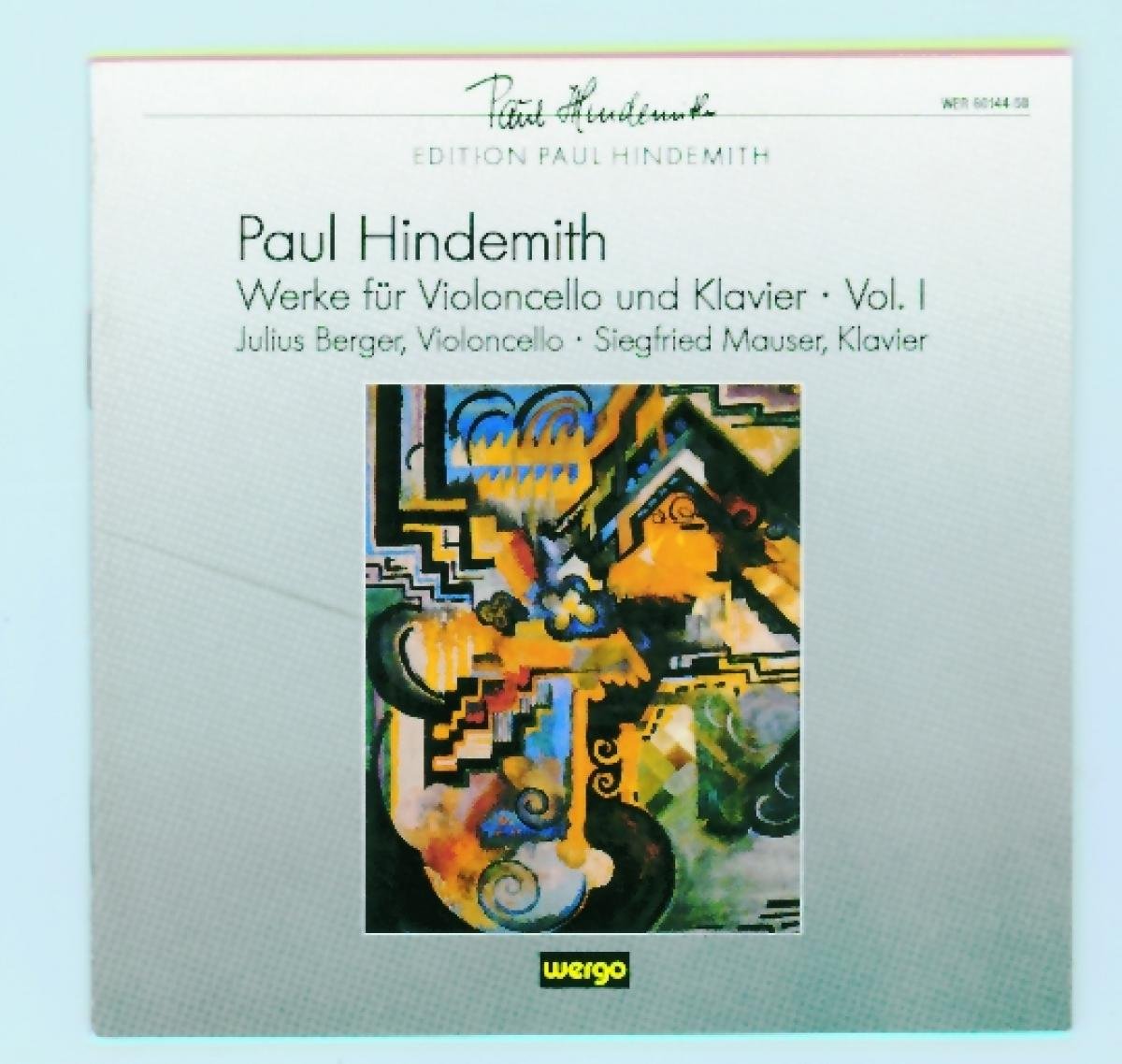 Hindemith - Cello & Piano Works, Vol. 1
