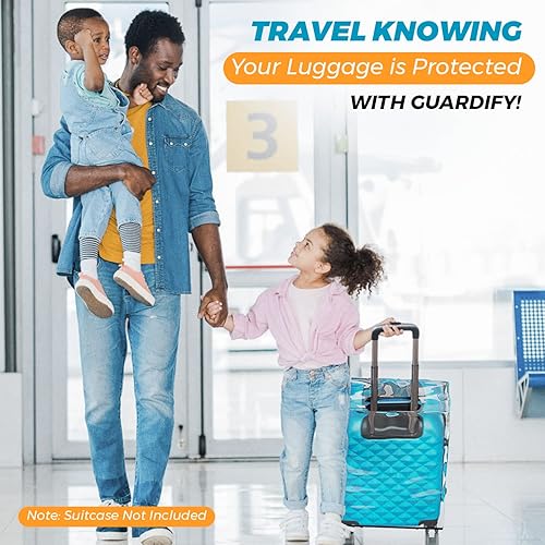 Miniatura 6 de Guardify Fundas de equipaje para maleta aprobadas por la Tsa, protector de equipaje transparente, funda de maleta Funda de equipaje de viaje
