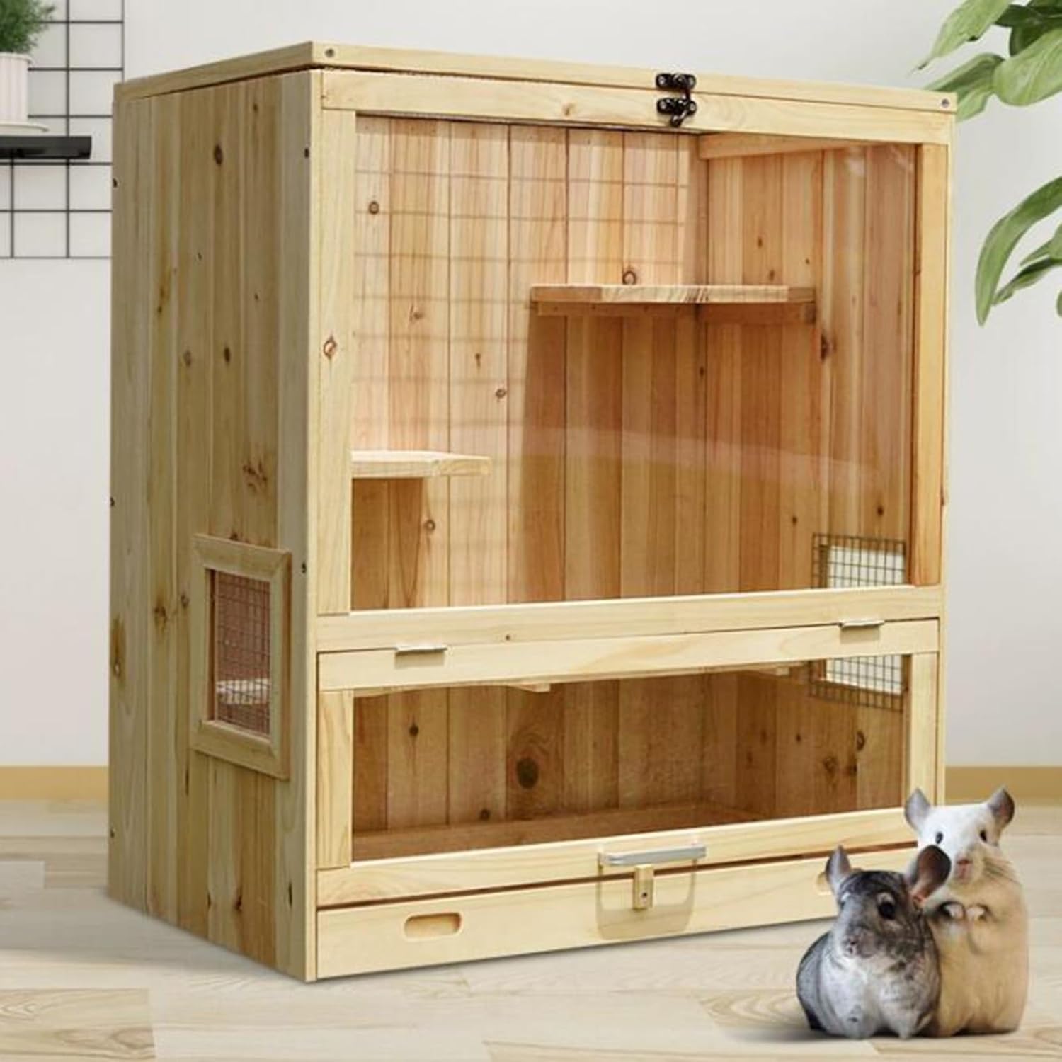 Hamster Cage, Small Animal Cage Guinea Pig Cages Hamster House Rabbit ...