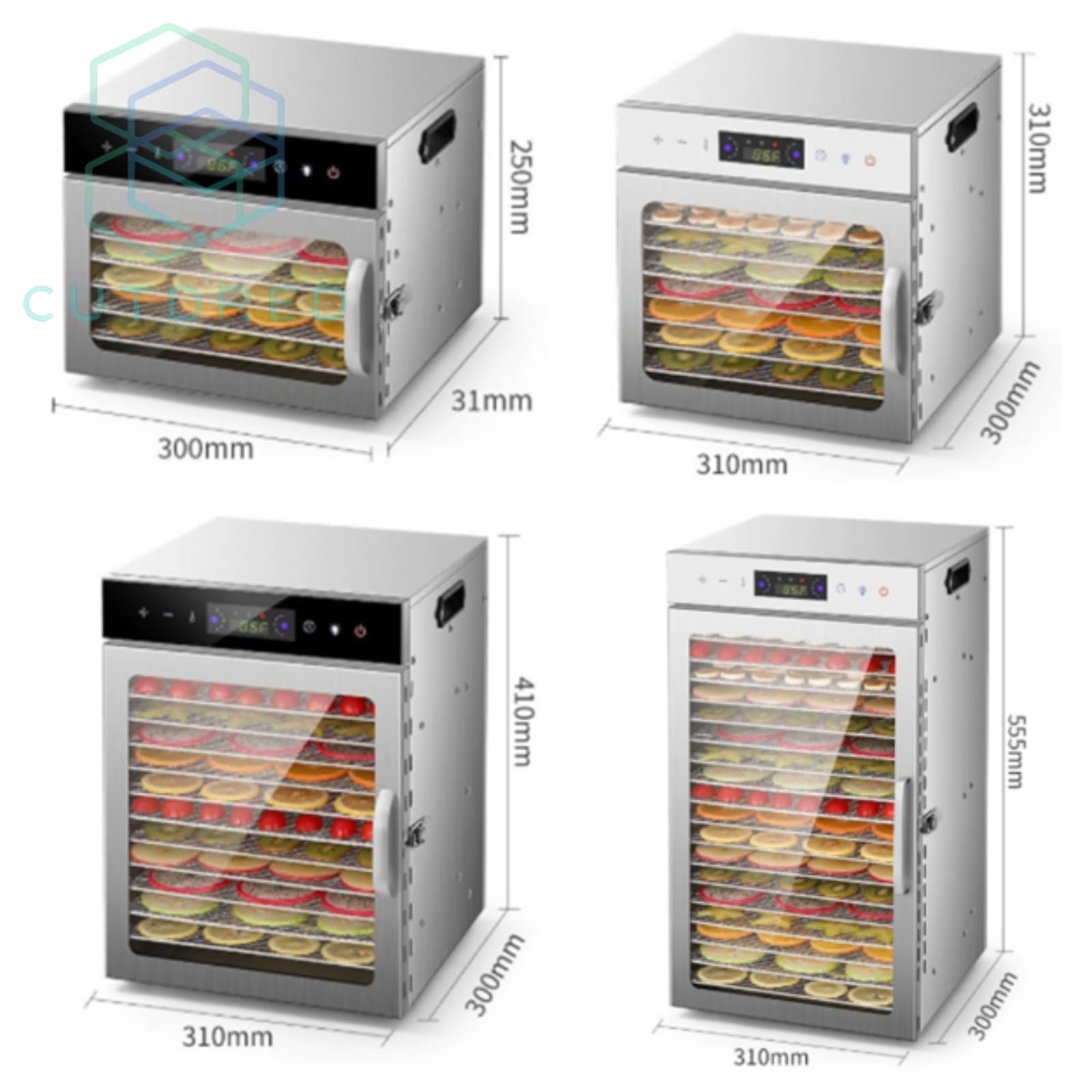 オススメ★ドライフルーツメーカー Amazon.co.jp: ドライフルーツメーカー 6~18層 食品乾燥機 Cutdred