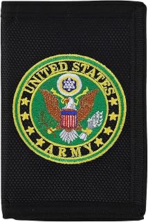 Armycrew Military Theme Embroidered Trifold Wallet (Army, One Size)