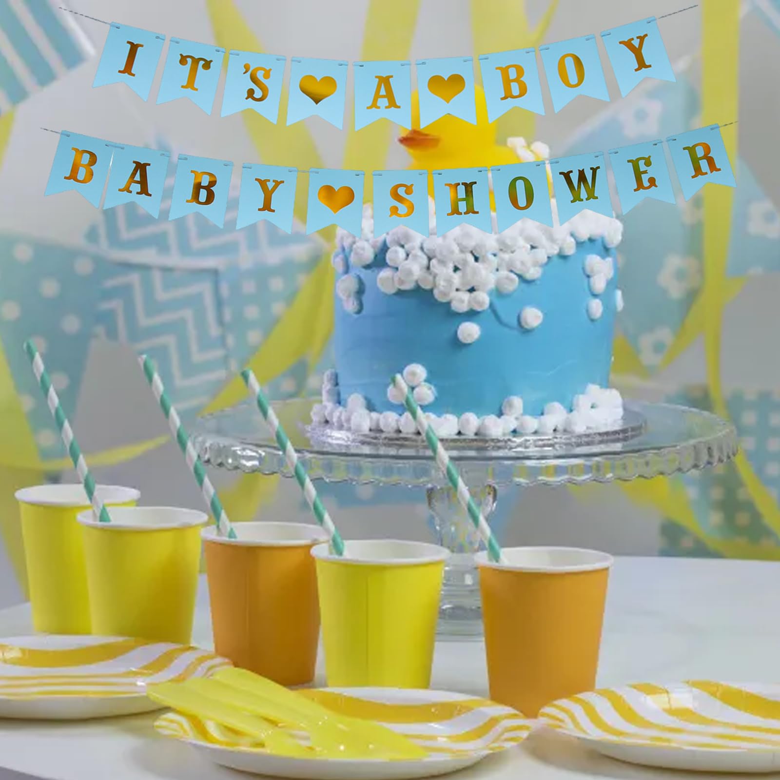 Decorazioni per rivelare il sesso del bambino, pompon di carta velina rosa, azzurri e dorati, idee per rivelare il sesso del bambino, decorazioni per baby shower, set di decorazioni per la cameretta