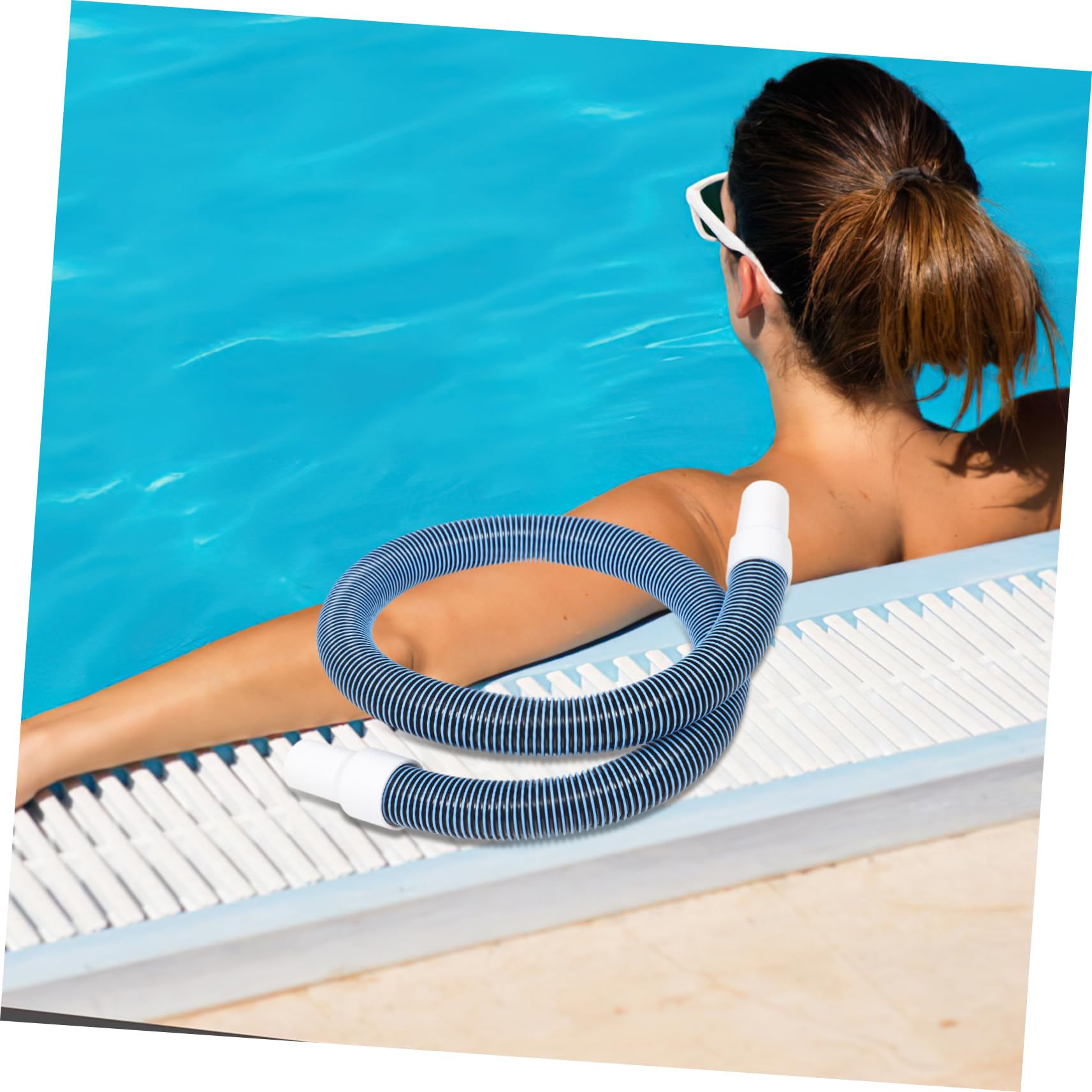 HANABASS Manguera de Drenaje para Piscina de Superficie de Manguera de Repuesto Flexible y Adaptable para Limpieza de Compatible con Diversas