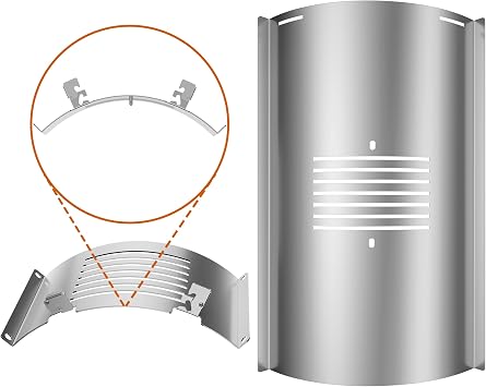 Frame Broiler Kit for PB820 PB850 Series Pit Boss Pellet Grilles with Frame Broiler Adjustment Bar with Slide Cover and Bottom Kit Replacement for Pit Boss Smoker Grill PB820D3 and More
