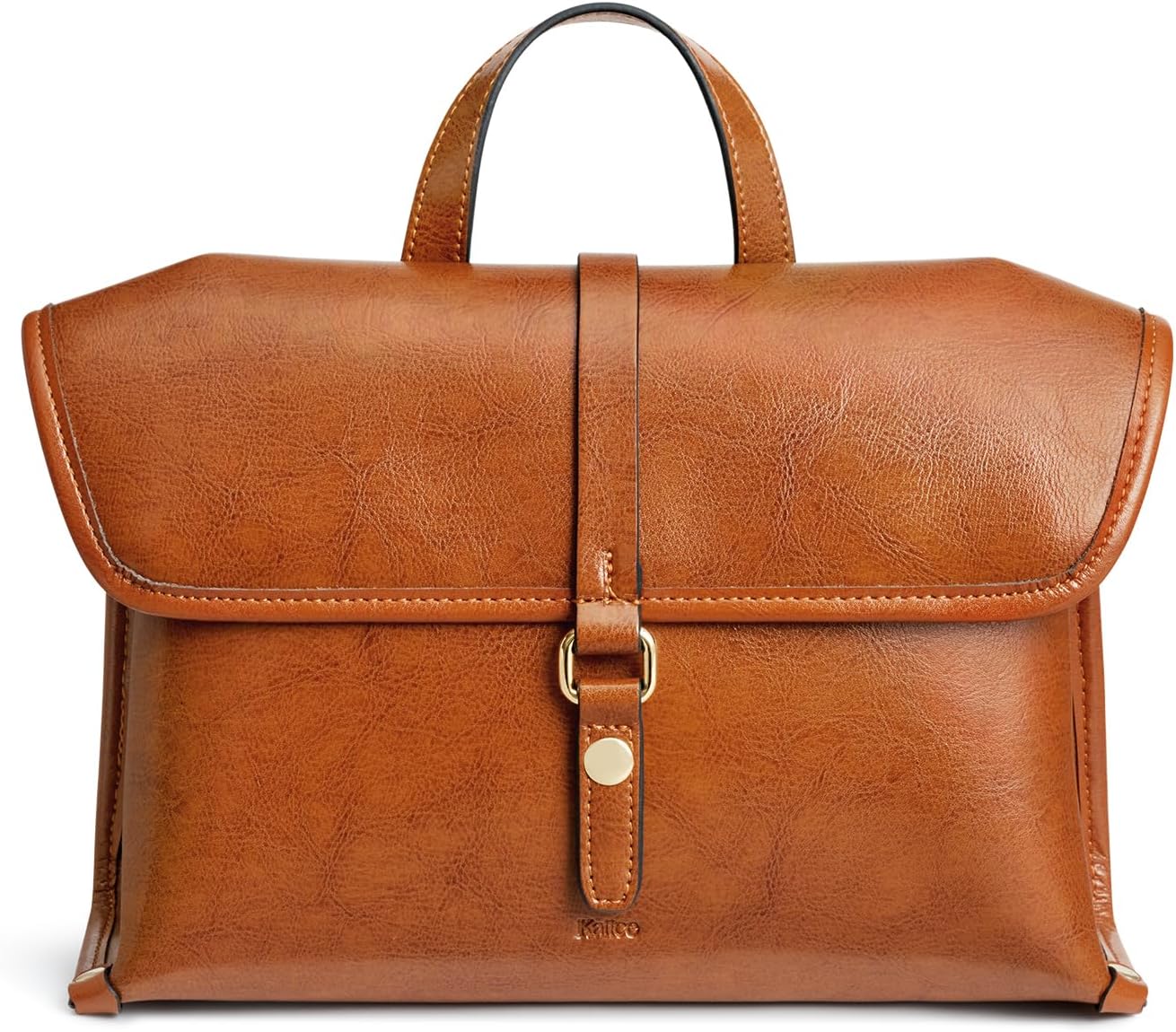 Kattee Leather Crossbody Purses for Women,Designer Women's Top-Handle Handbags,Flap Shoulder Bag with Adjustable Strap - Image 8