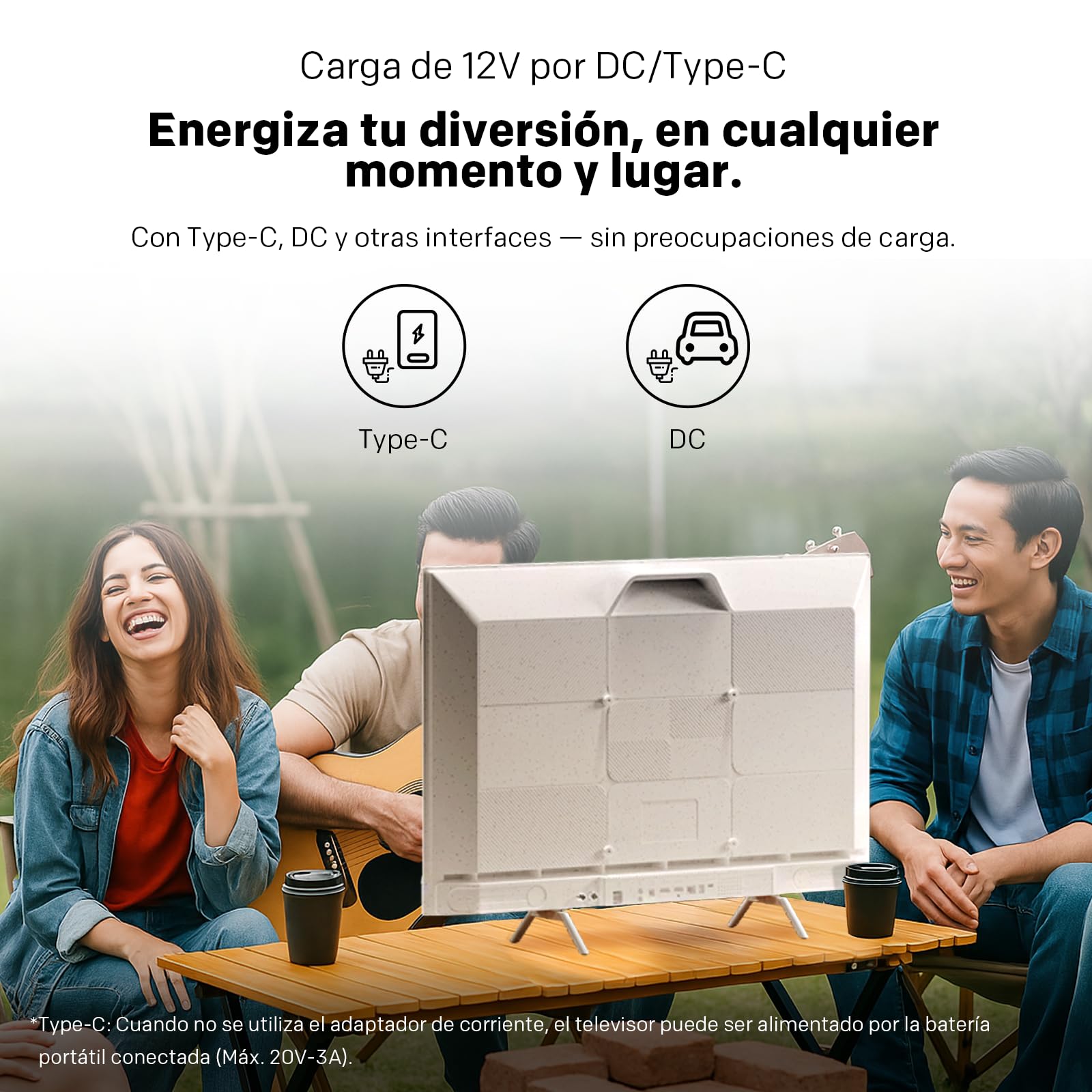Metz 32 Pulgadas QLED Smart TV Portátil, 32MQE7100Z Google Television, HD, HDR10, 2x10W Potentes Altavoces Frontales, DBX, Dolby Audio, USB-C, Chromecast, Trabajar con Google Assistant, Blanco, 80cm
