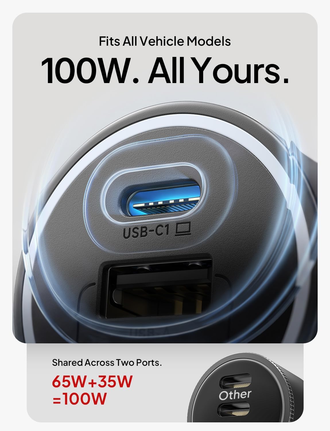 LISEN 136W Car Charger USB C Fast Charge, for iPhone 18 Pro Max, iPhone Duo 3 71fVGABG5iL. AC SL1500
