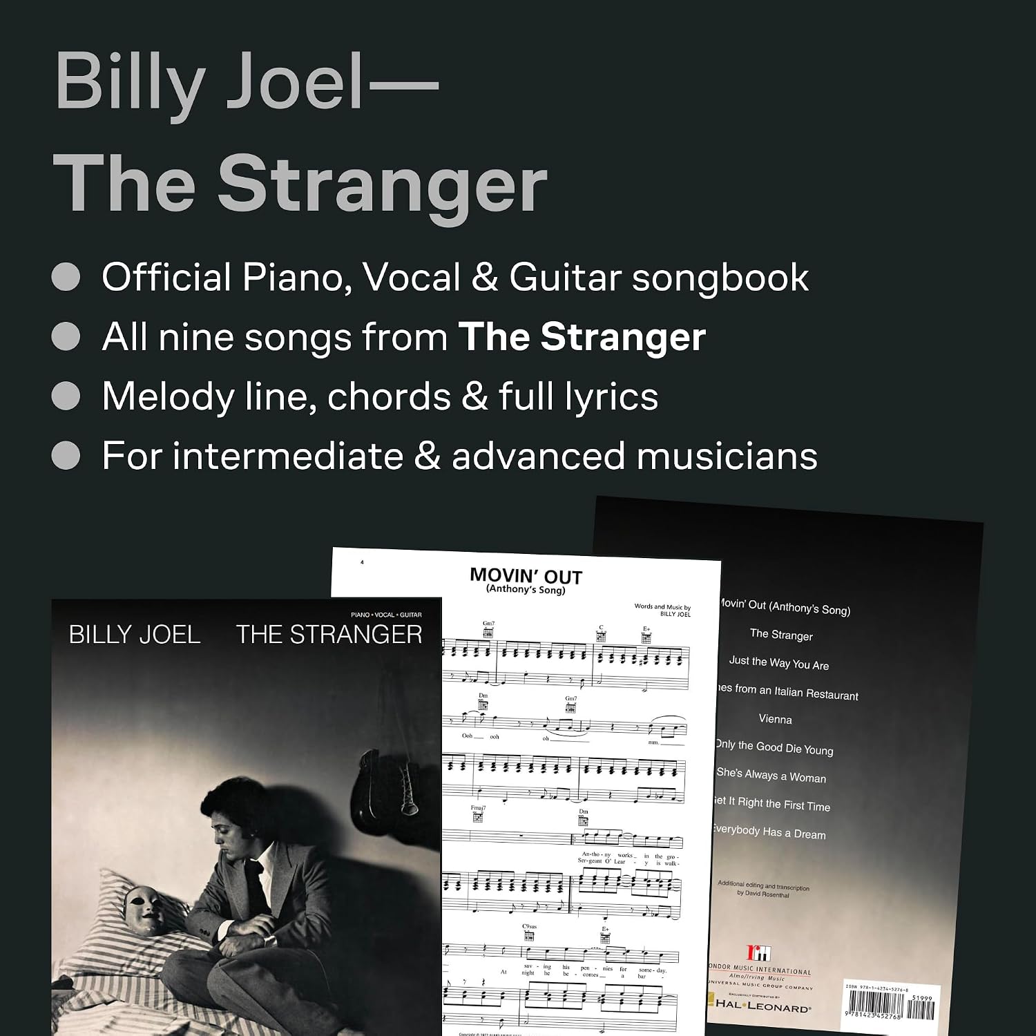 Billy Joel - The Stranger (Piano/Vocal/guitar)