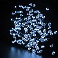 Vista 3 de Funpeny 240 luces LED de Navidad de 85 pies, impermeable, extensible, alambre verde, cadena de luces enchufables, 8 modos de iluminación