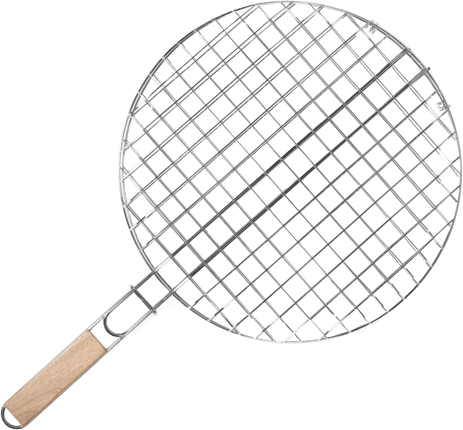 HANABASS Bbq Grill Round Grill Rack Fish Grilling Basket Outdoor Cooking Rack Easy to Clean Portable for Camping