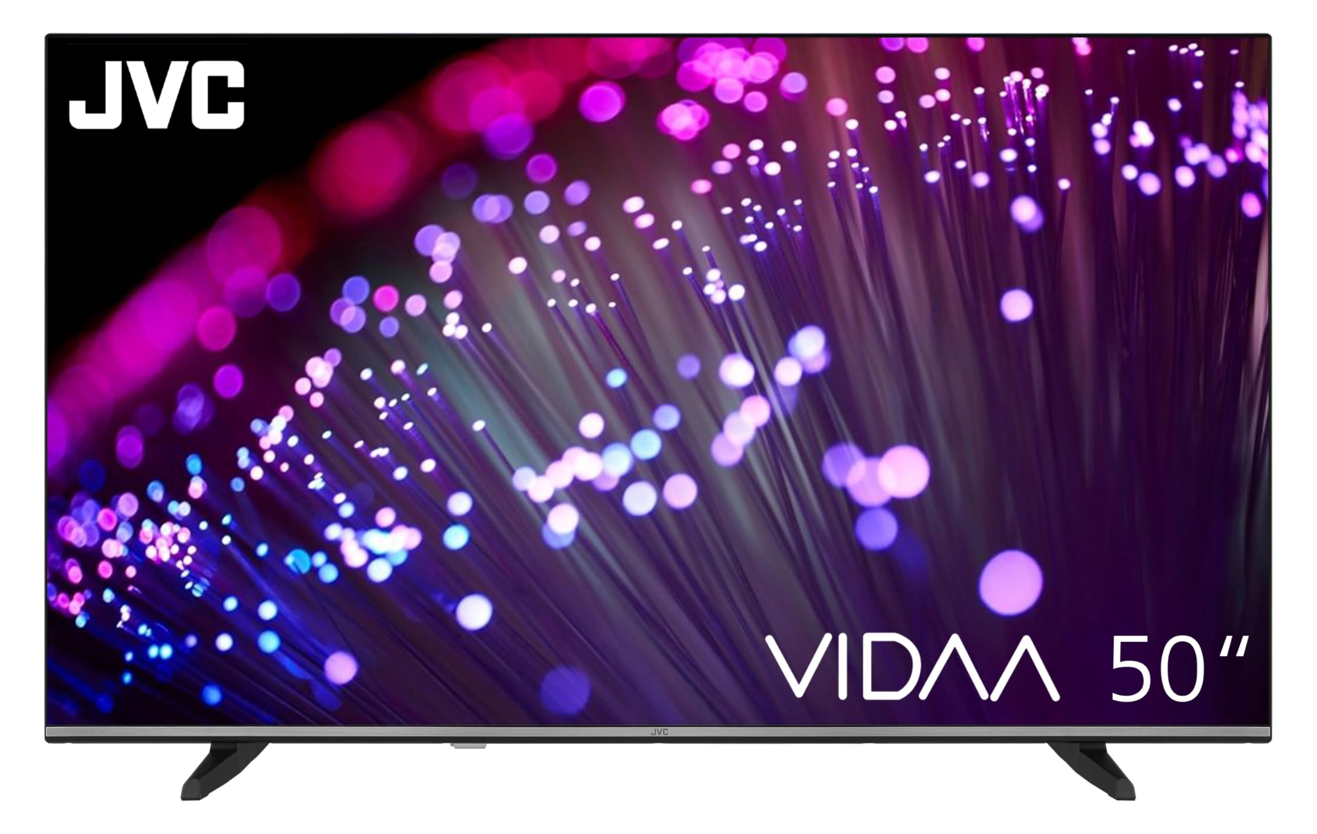 JVC Fernseher 50 Zoll Smart TV VIDAA LT-50VD3555 4K Fernseher UHD, HDR TV mit Dolby Vision und integriertem Triple-Tuner, LED TV schwarz