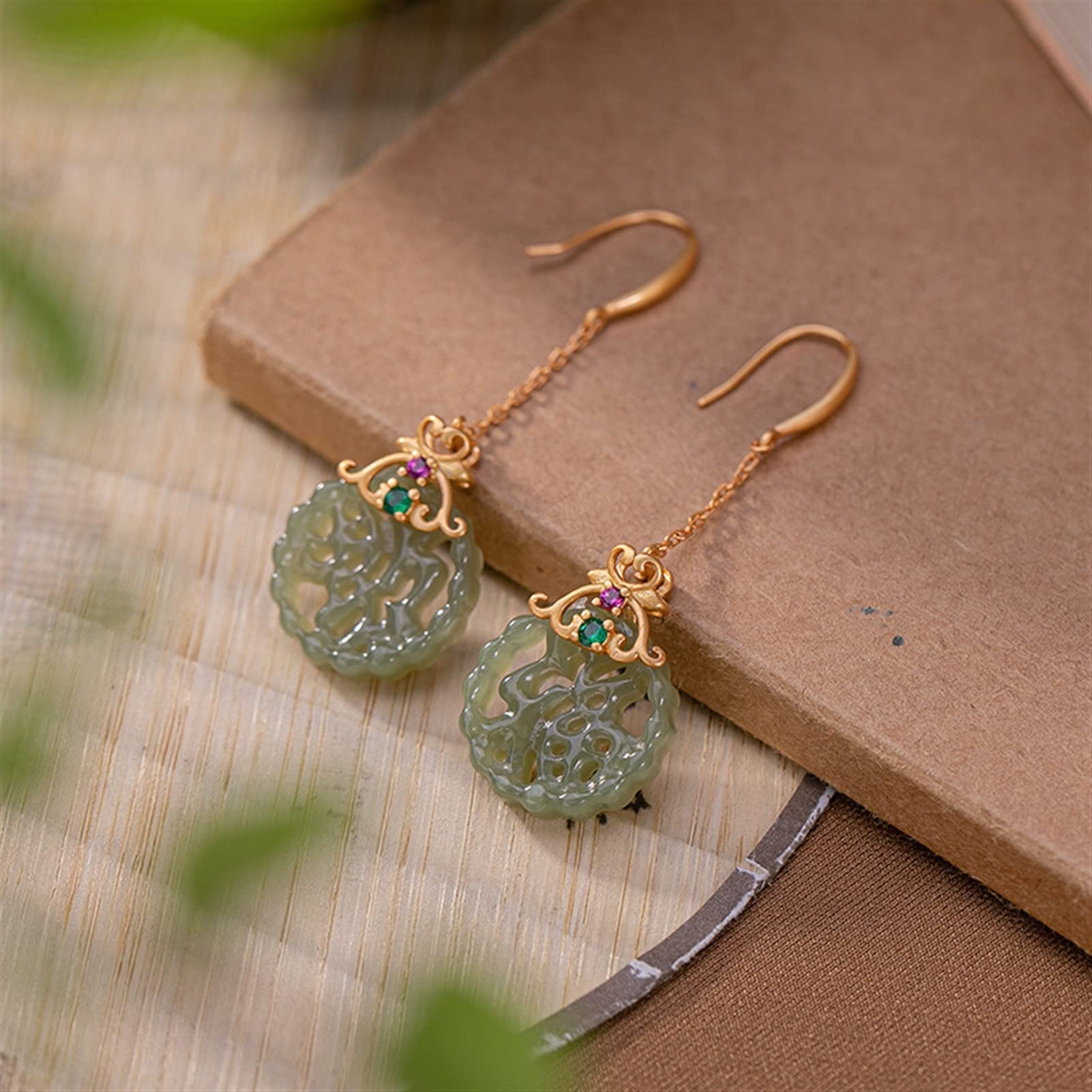 Pendientes de plata S925 chapados en oro, pendientes huecos para mujer, pendientes redondos para novia, joyería