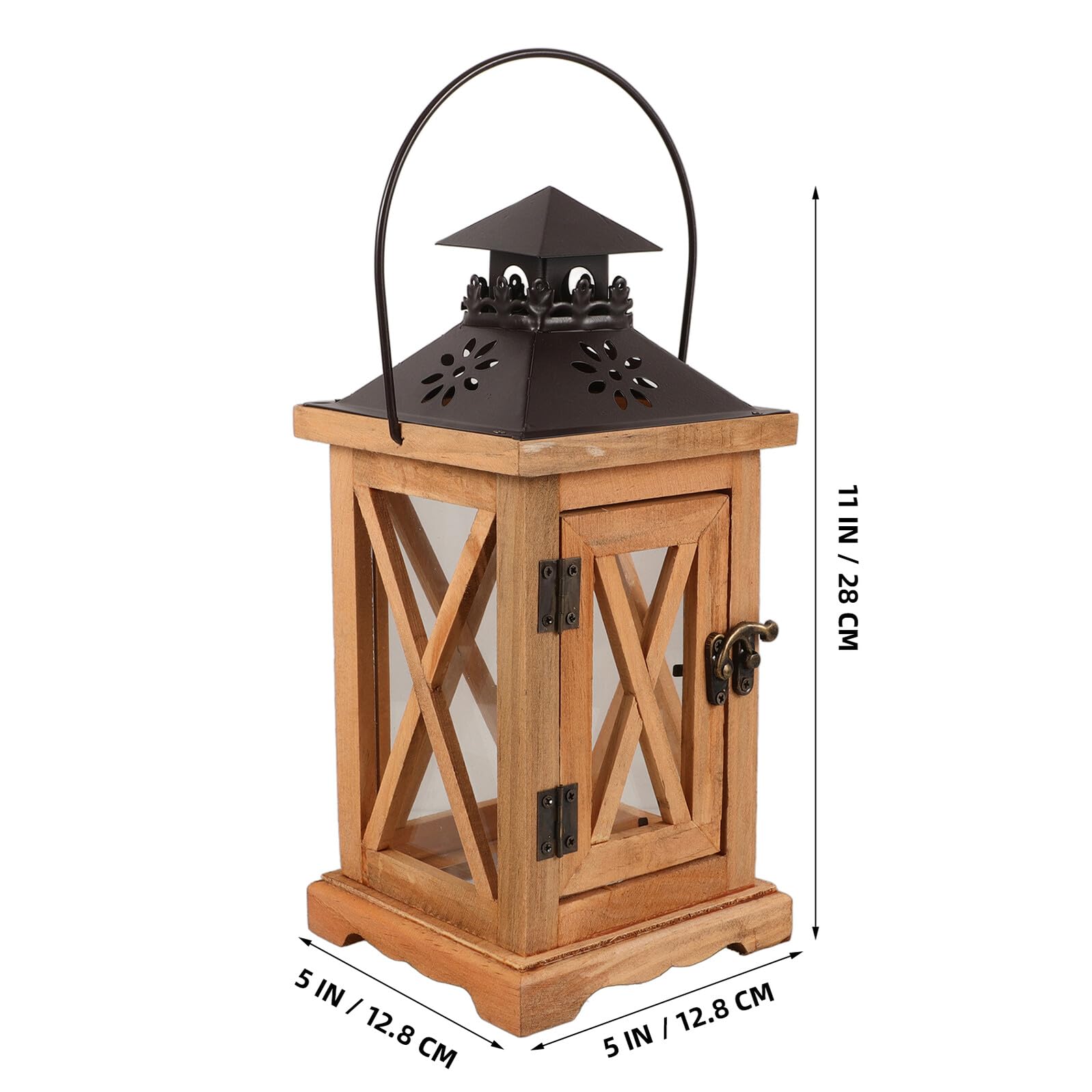 TOYANDONA Rustikale Teelichthalter Kerzenlaterne Retro Dekoration für Wohnzimmer Hochzeitsdeko Langlebiger Kerzenhalter
