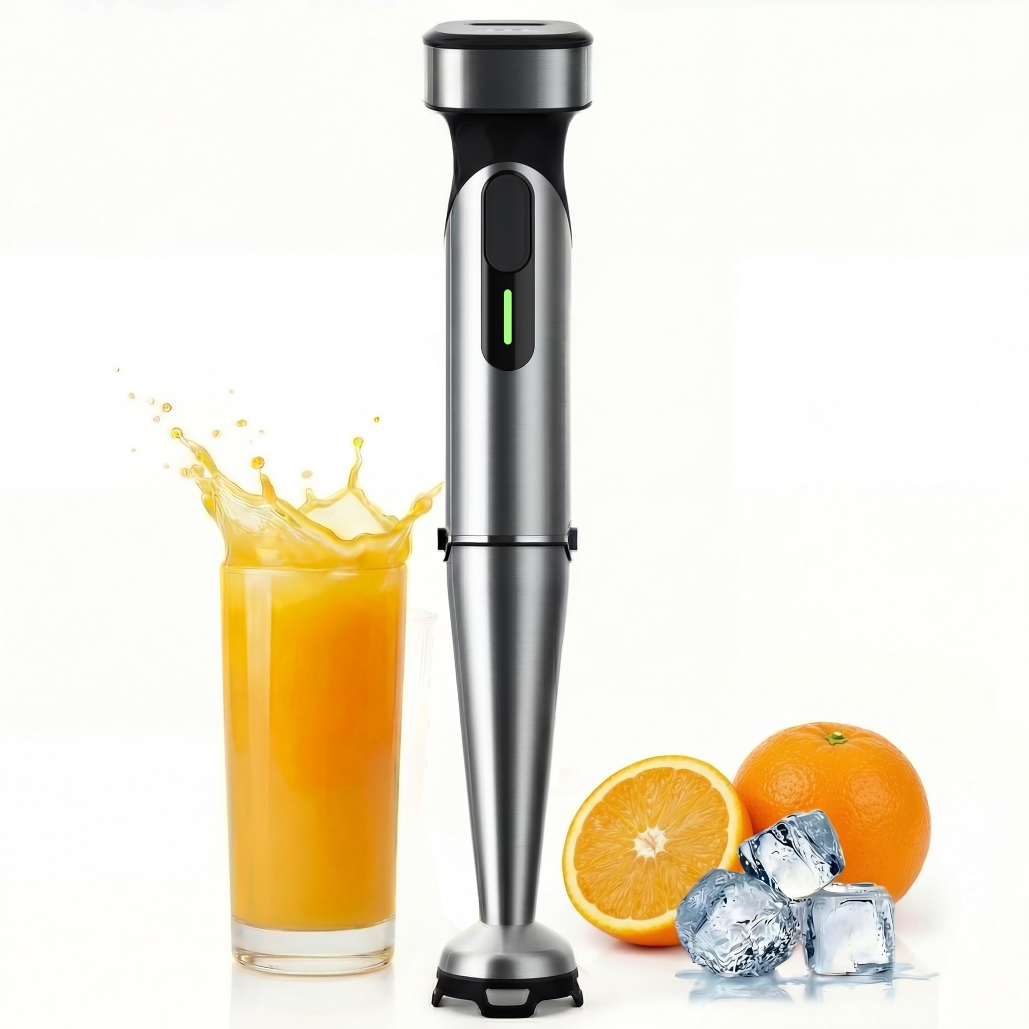 Turelar Cordless Immersion Blender with Rchargeable Battery, Portable Hand Blenders with Adjustable Speed, Hand Held Stick Mixer for Effortless