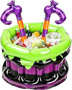 KIMOBER Inflatable Beverage Cooler - Leak-Proof Insulated Blow Up Ice Bucket for Parties, Halloween, Pool, Beach & Outdoor Gatherings