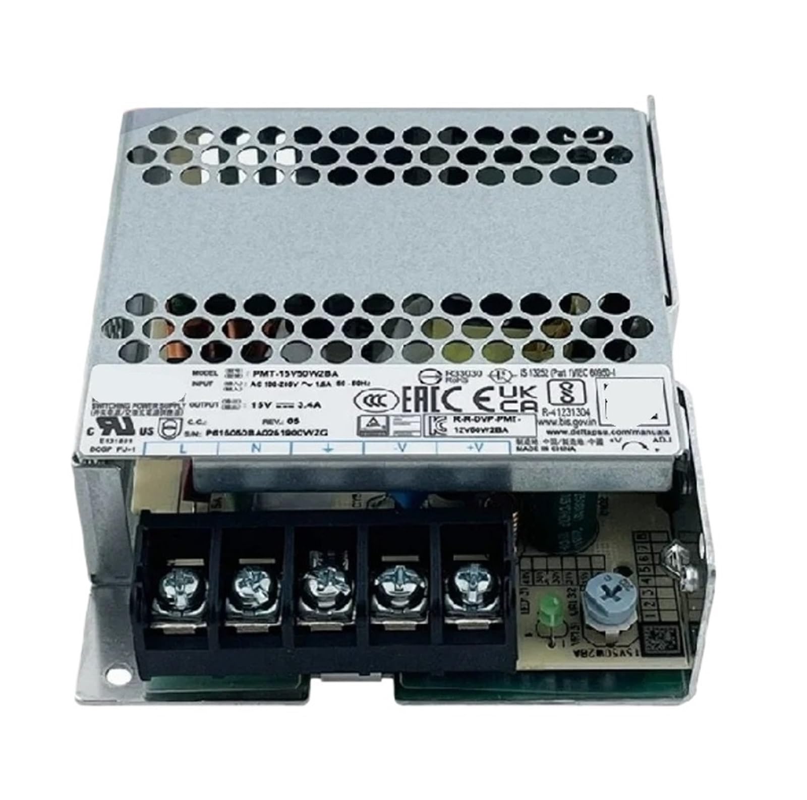TSCFHGQI PMT-15V50W2BA Switching Power Supply | 15V 3.4A | 51W Industrial Power Supply