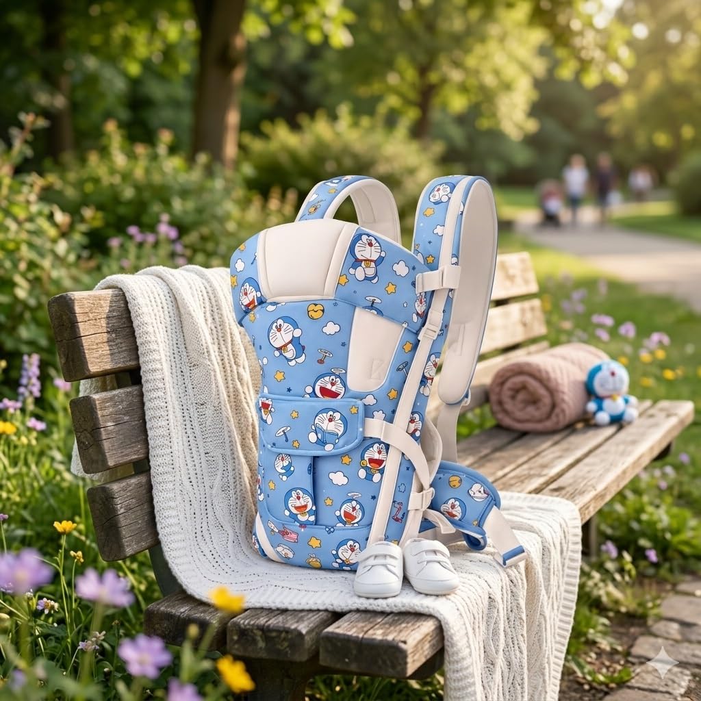 Pastel Robot Cat Baby Newborn Carry Wrap Backpack Sling Soft Cushion Comfortable Chest Holder Belt Safe Secure Multipurpose-image-48