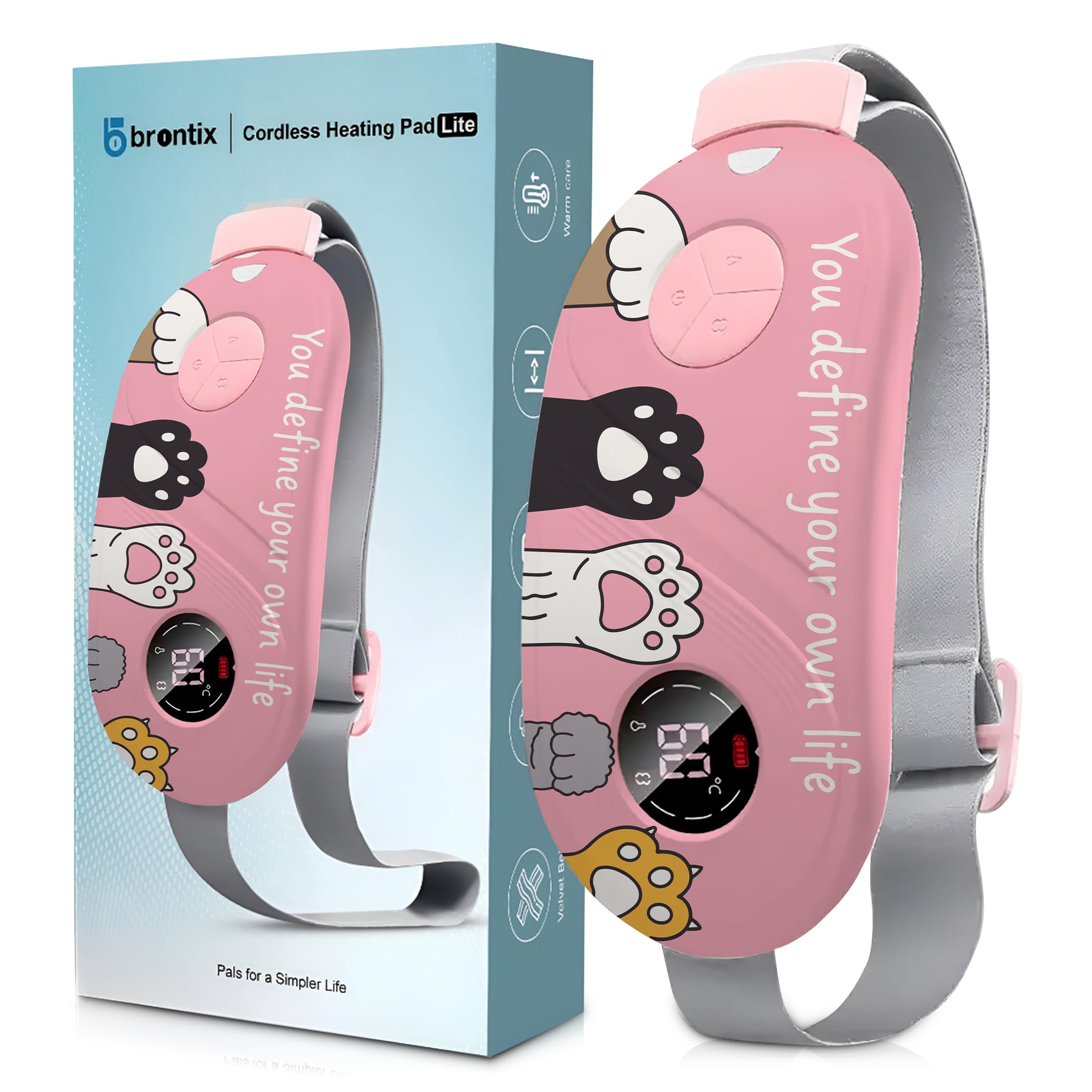 BRONTIX Period Cramp Relief Massager for Women