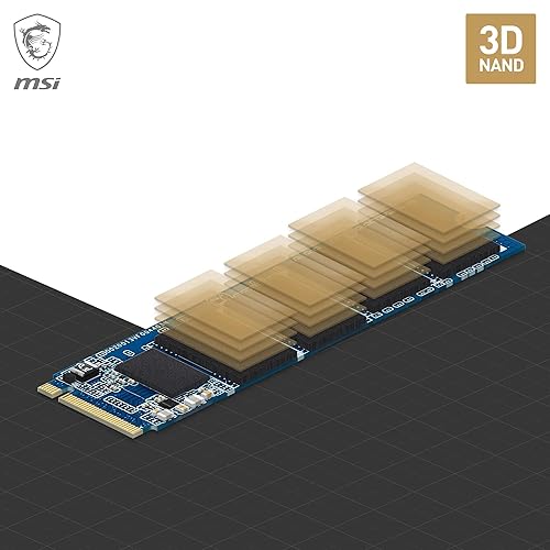 Miniatura 3 de MSI SPATIUM M371 NVMe M.2 1TB - Unidad interna de estado sólido PCIe 3x4 NVMe M.2, lectura de 2350 MBs y escritura de 1700 MBs, 3D NAND, seguridad