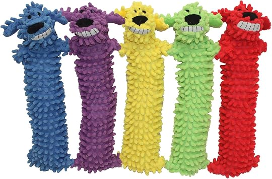 Multipet International DMP27524 Loofa Floppy Moppy Plush Dog Toy, 12-Inch, Colors Vary