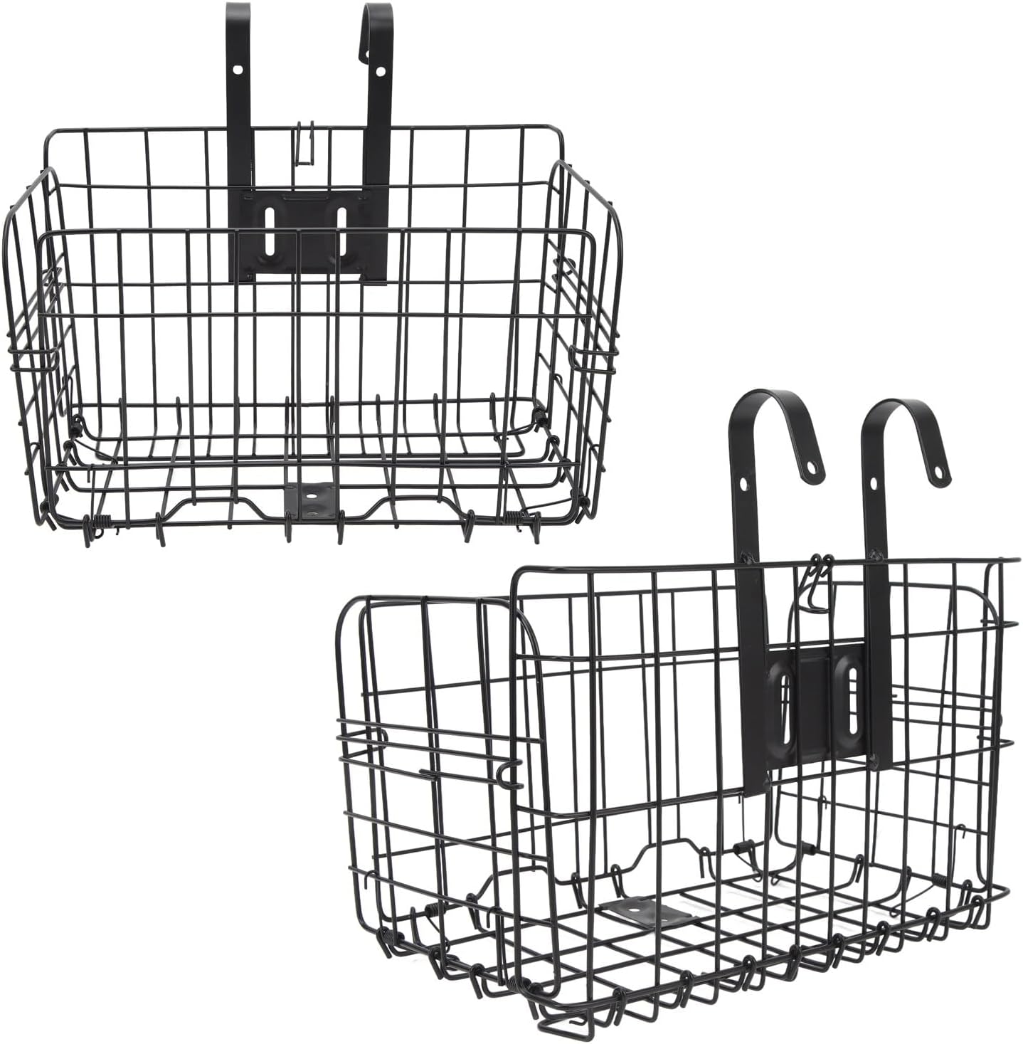 Folding Commuter Basket | 44 lbs Capacity & Quick Release | Detachable Commuter Cargo Rack for Mountain/City Rides | Weather - Long - Lasting & Protective