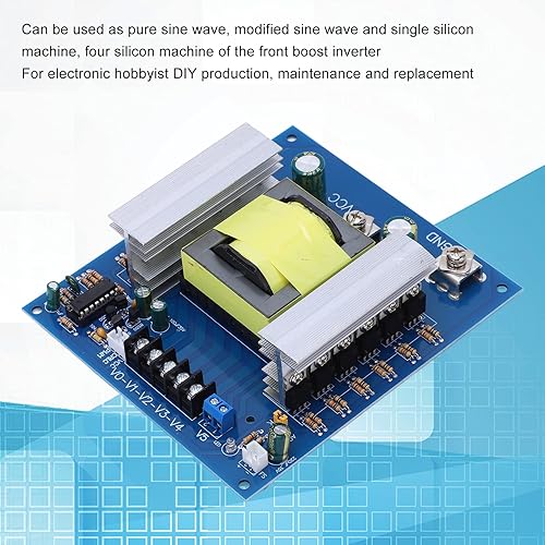 Miniatura 5 de Convertidor de paso hacia arriba Módulo de impulso de CC a CA Módulo de suministro de inversor de bajo consumo de energía PCB para senos modificados