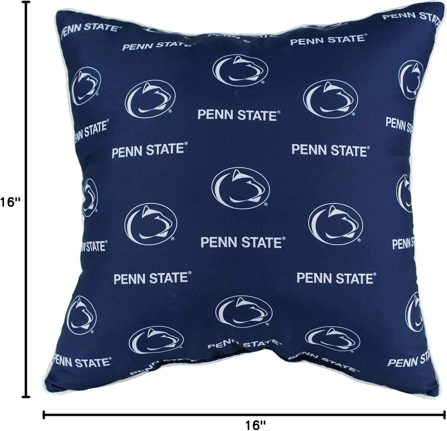 College Covers Everything Comfy Penn State Nittany Lions 16" x 16" Decorative Pillow, Includes 2 Pillows