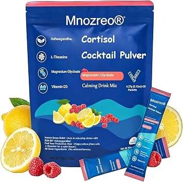 Cortisol Drink Sachets,Cortisol Reducing Supplements for Calm, Promotes Focus & Stress Relief, Clean Formula