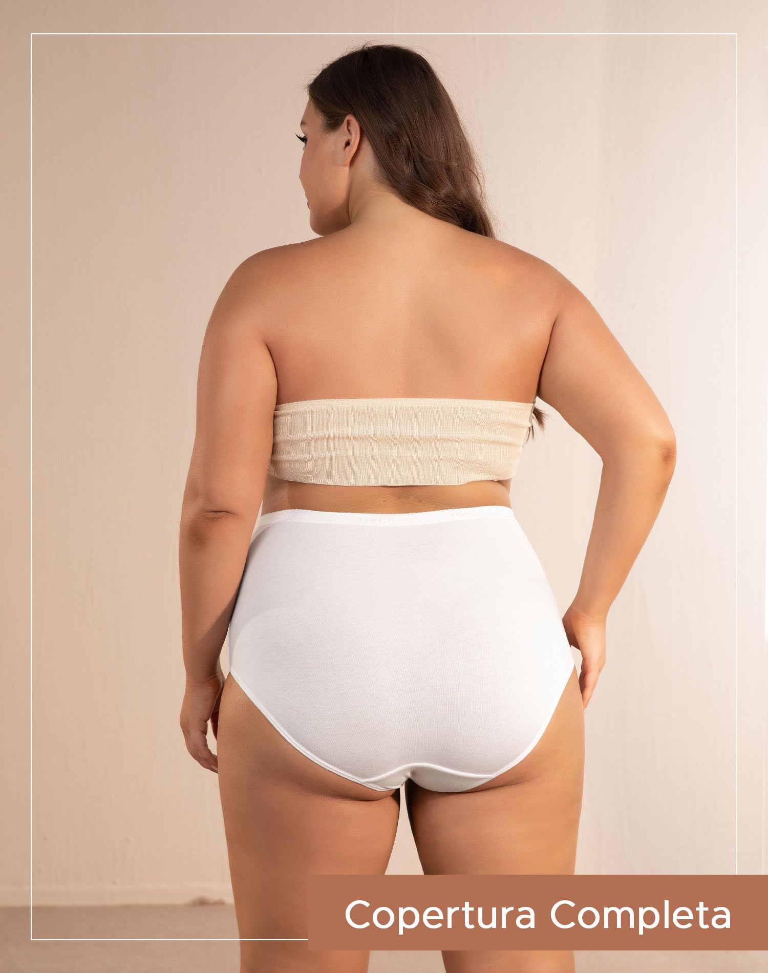 INNERSY Mutande Donna Cotone Taglie Forti Slip Vita Alta Mutandine Culotte 40-62(XL-5XL) Pacco da 5