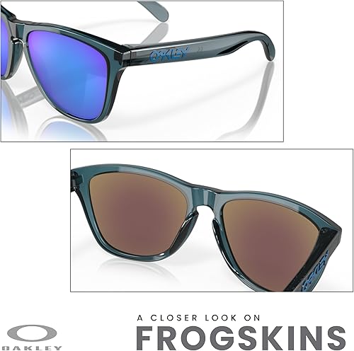 Miniatura 6 de Oakley Frogskins OO9013 - Gafas de sol para hombre + correa de paquete + paquete con kit de gafas iWear de diseñador
