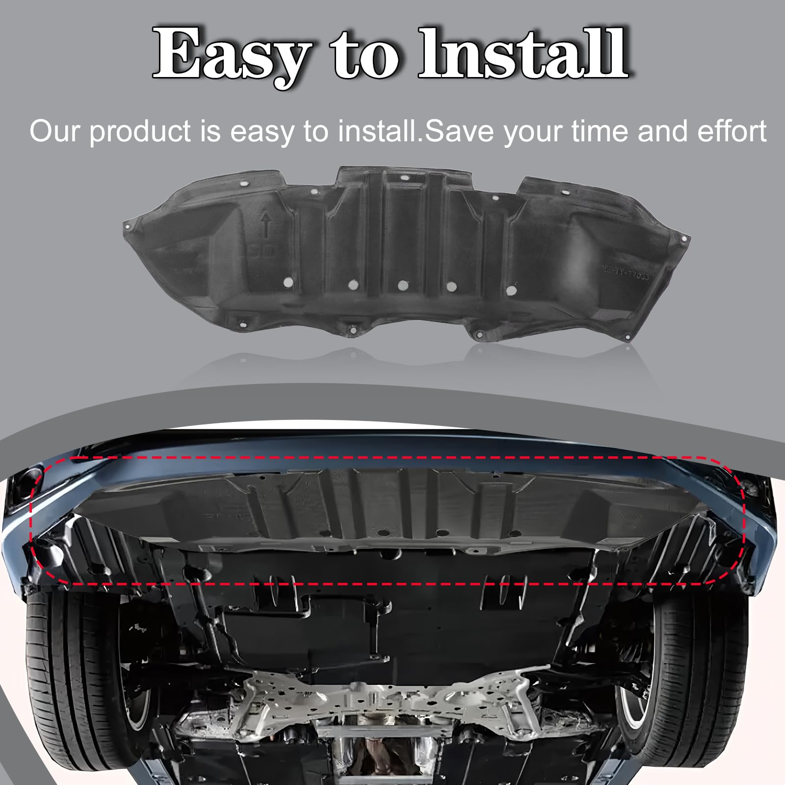 Plastic Skid Plate PIT66 Front Engine Splash Shield, Fit For 2009-2013 Toyota Corolla Direct Aftermarket Replacement For 5145102040 Toyota Corolla Splash Shield Plastic Skid Plate PIT66 Front Engine Splash Shield, Fit For 2009-2013 Toyota Corolla Direct Aftermarket Replacement For 5145102040 Toyota Corolla Splash Shield
