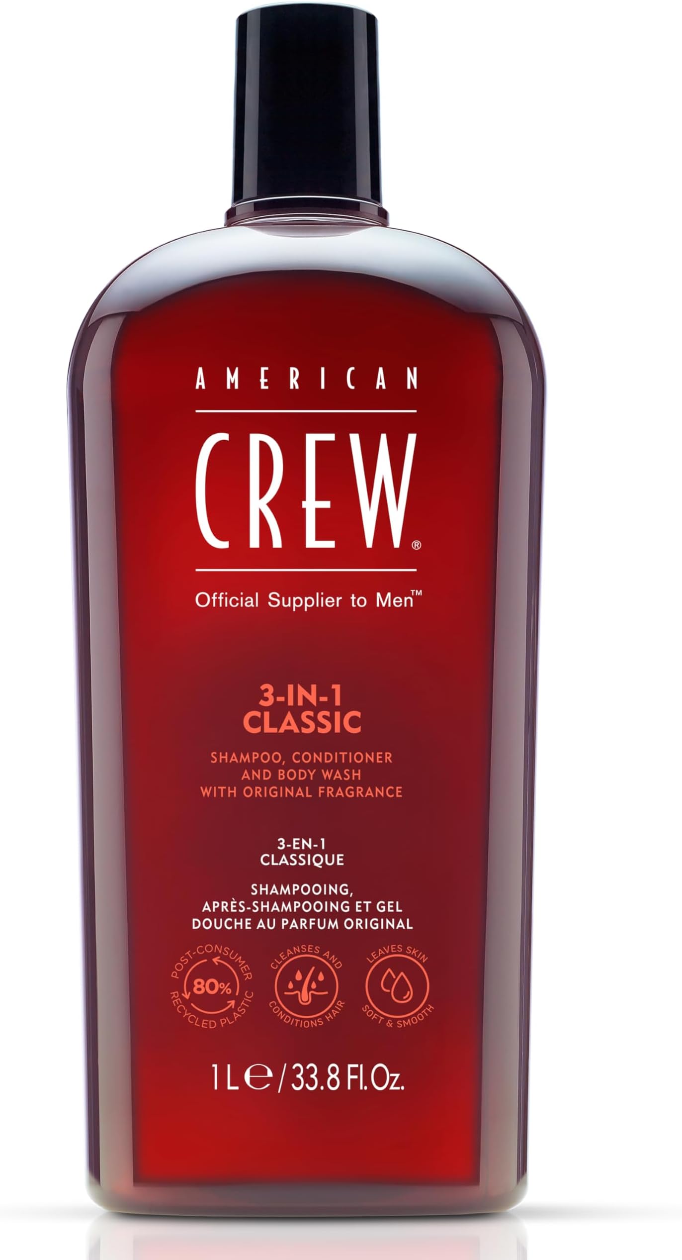 American Crew Classic 3-in-1, Black, 1000 ml