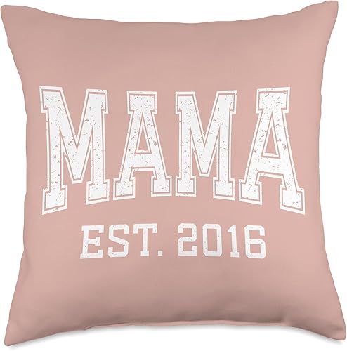 Mama Est 2016 Custom Mom Personalized Mothers Day Customized Throw Pillow