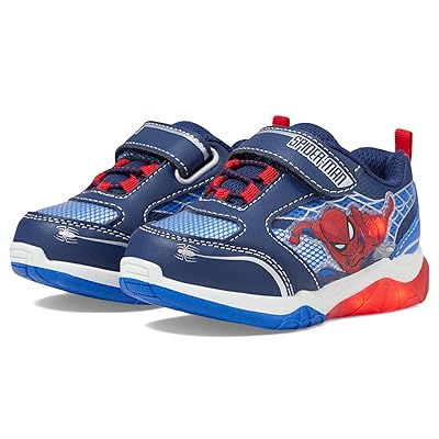 Josmo Spiderman Lighted Sneaker (Toddler/Little Kid) Boys Shoes Blue