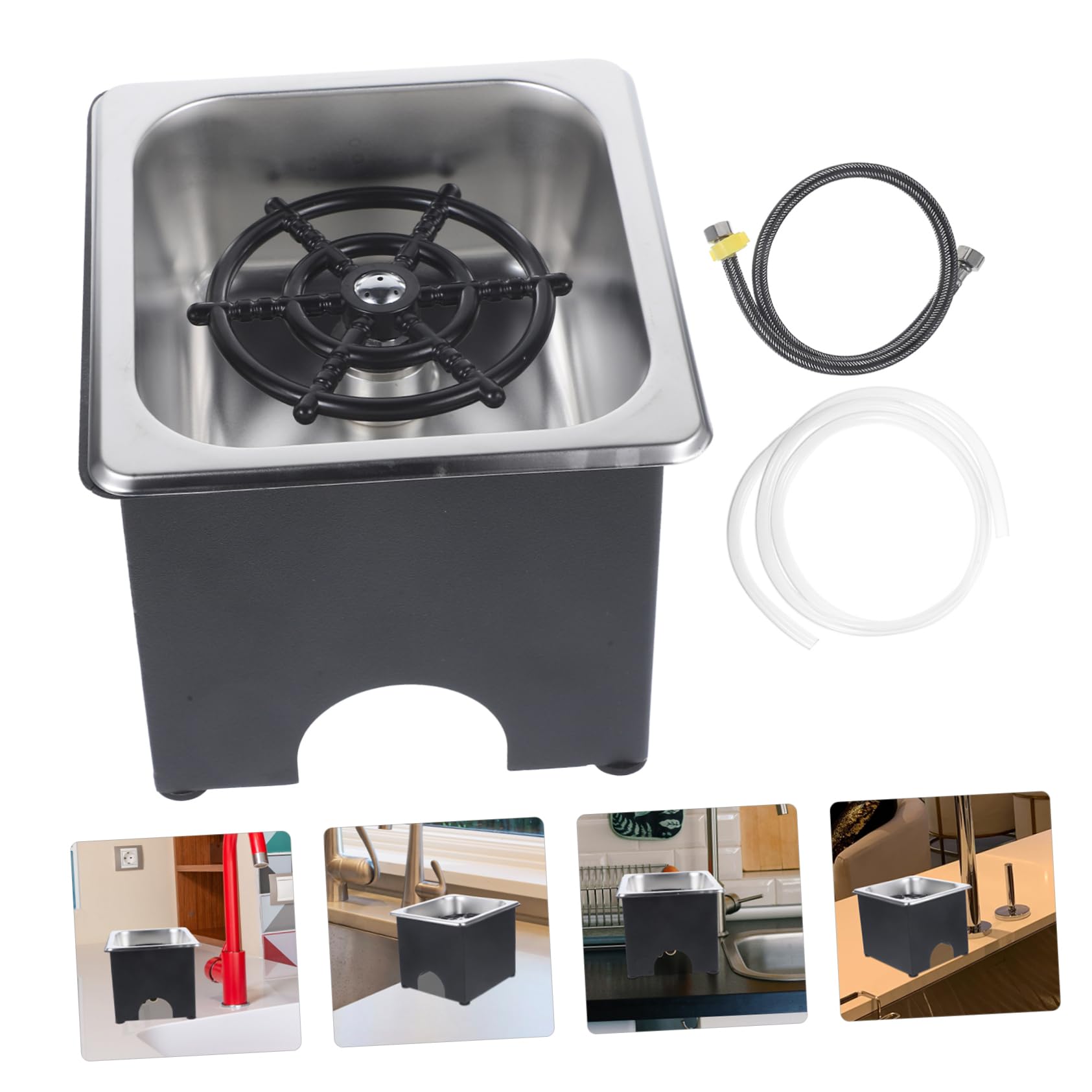 Rince-verres de Bar en Acier Inoxydable 1 Set pour Lavage Rapide