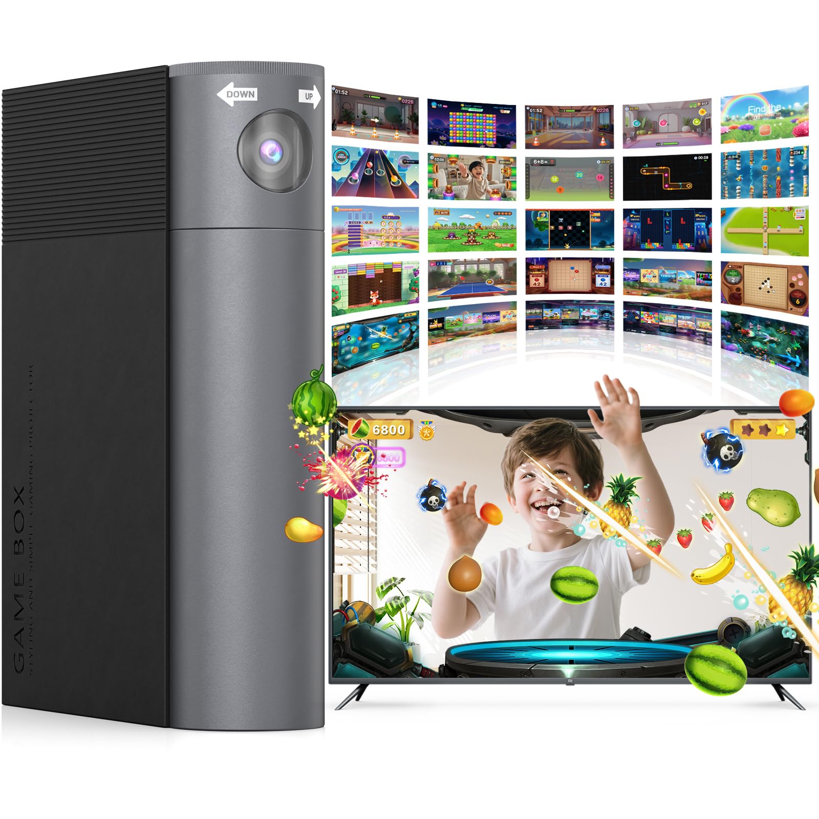 Photo 1 of MetFut AR Motion Gaming Console for Kids & Families - Plug & Play Video Game System for Indoor Physical Activity & Interactive Family Fun,Great for Gaming Nights, Parties and Playdates.