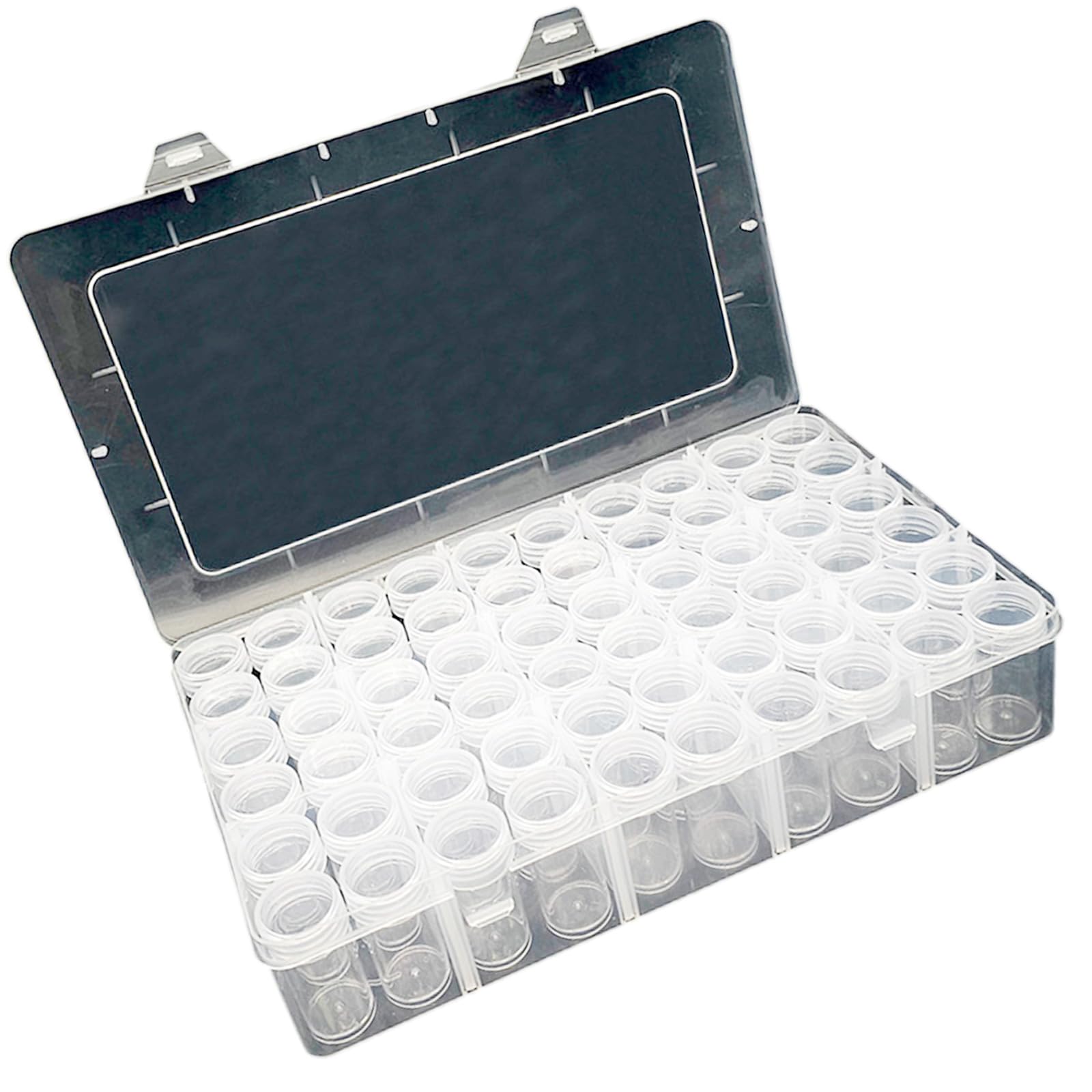 Woedpez Multipurpose Beads Storage Container with Removable Labels Bottles for Crafting Jewelry Making and Home Organization Beads Organizers Box