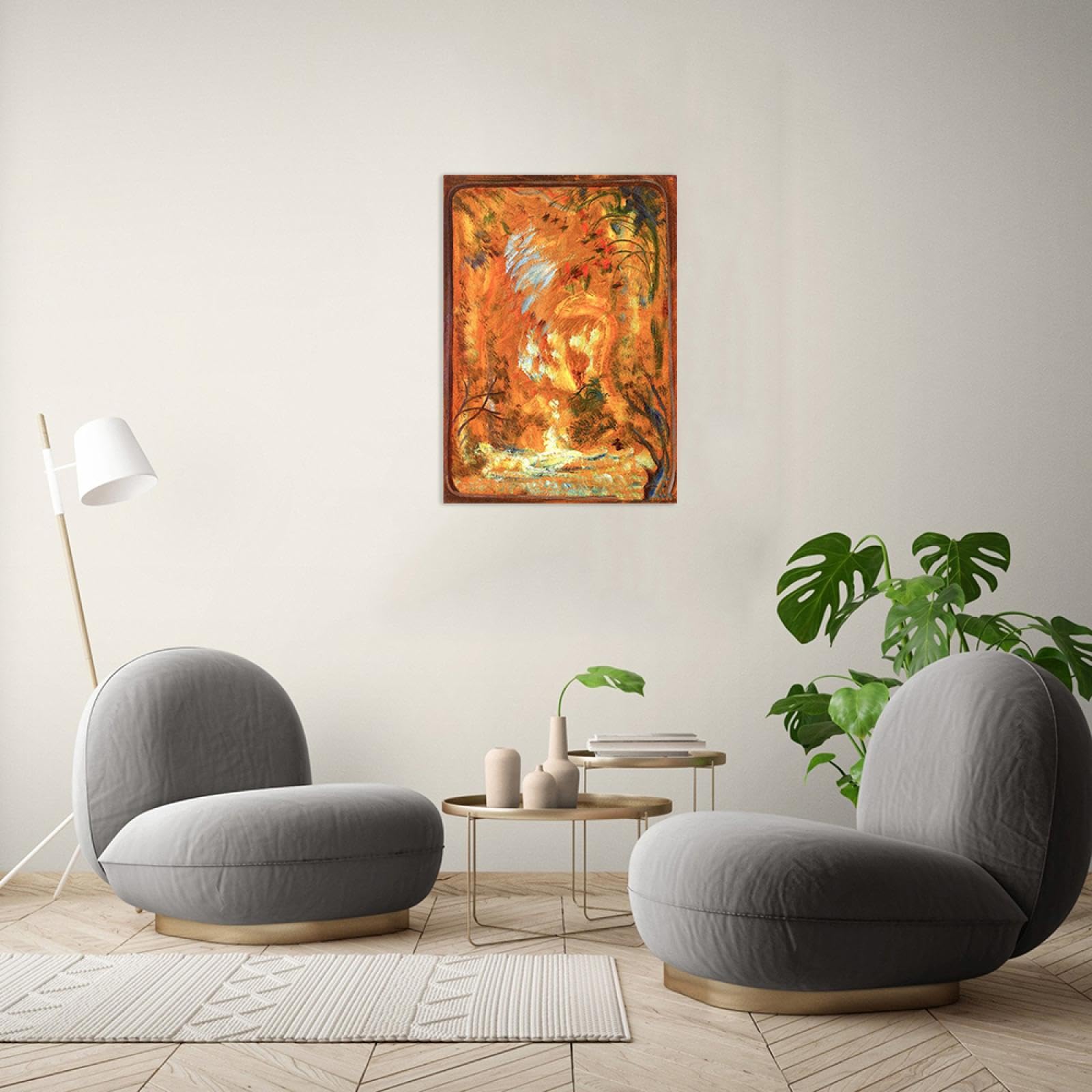 JZSDGB Wydruk na płótnie sztuka ścienna słynny obraz reprodukcja - 'the city rises by Umberto Boccioni wydruki i plakaty - abstrakcyjne płótno sztuka ścienna obrazy wystrój domu 20 x 34 cm (8 x 13