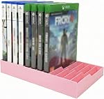 Video Game Storage Tower for PS5 / PS4 / Xbox Series X/Xbox One Game Cases, 12-Disc Capacity DVD & Blu-Ray Organizer Stand, Anti-Slip ABS Desktop Rack, No Assembly Required (1, Green)