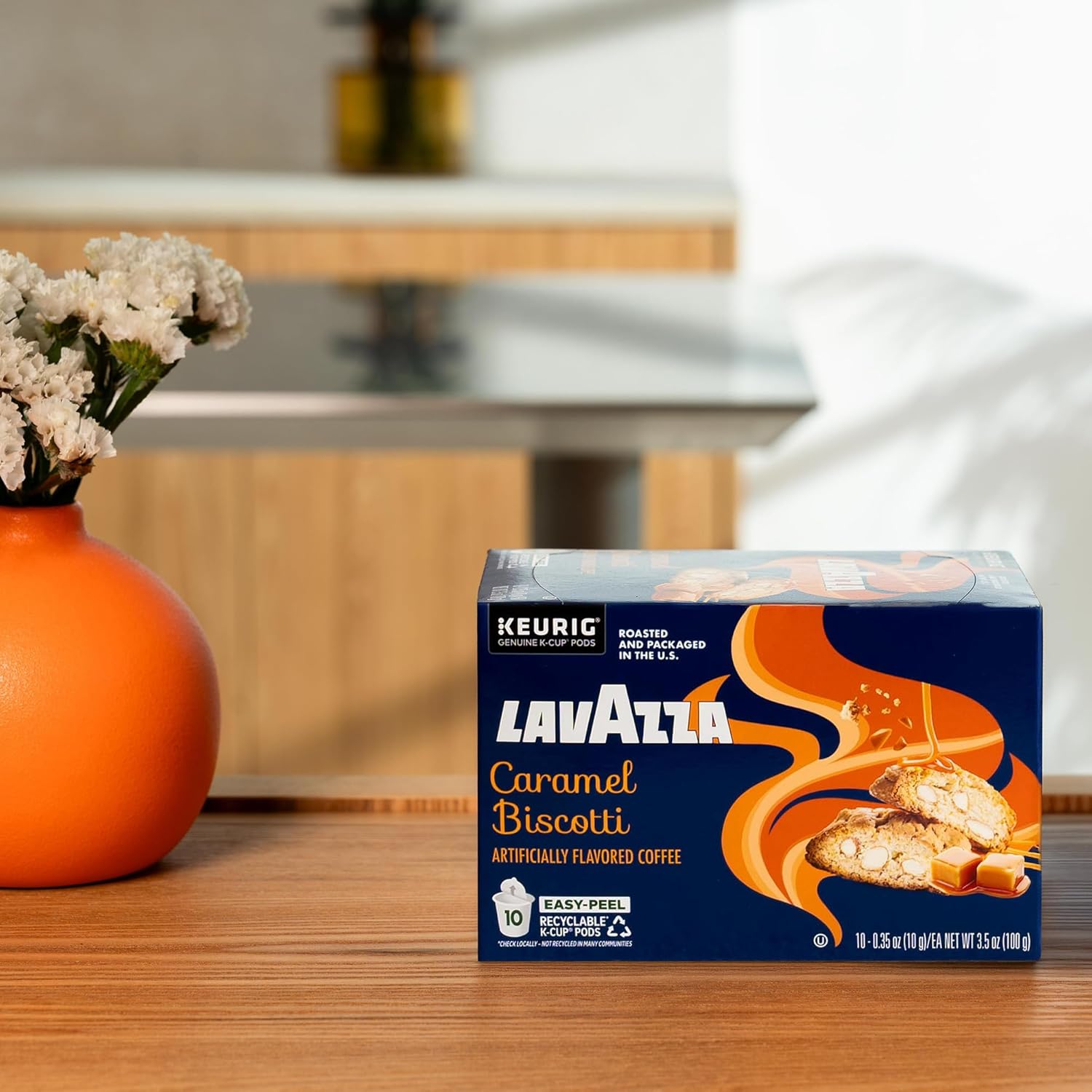 Lavazza Keurig® K-Cup® Flavor Variety Pack, Light-Medium Roast (30 Pods: 10 Tiramisu, 10 Vanilla Affogato, 10 Caramel Biscotti)