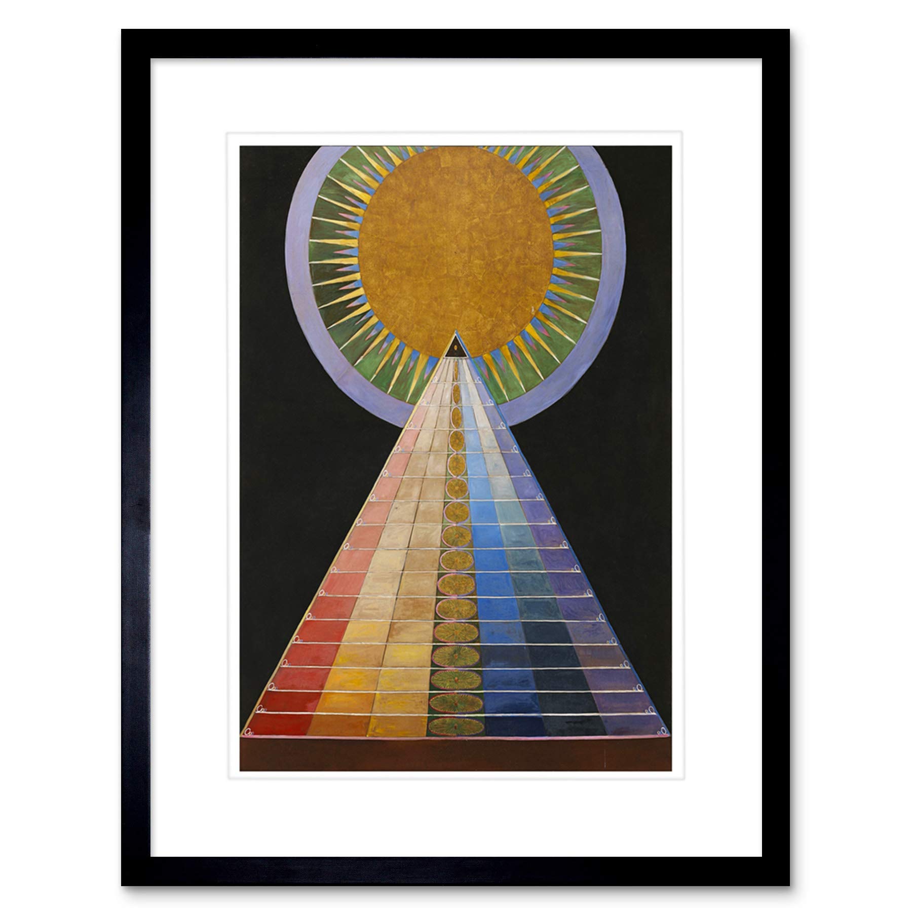 Wee Blue Coo Painting Hilma Af Klint 1907 Altarpiece No 1 Group Framed Wall Art Print