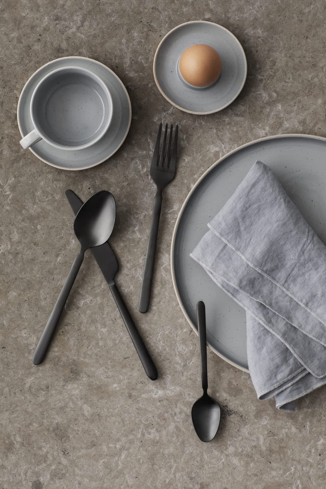 blomus Salatschüssel SABLO | Keramikschüssel | Größe L | Farbe Stone | handwerklicher Look